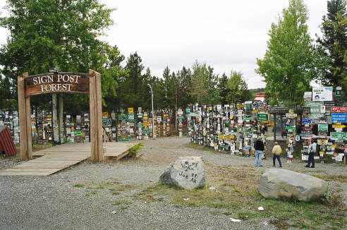 Sign Post Forest in Watson Lake